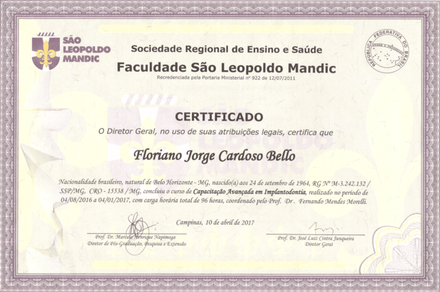 Quarto certificado